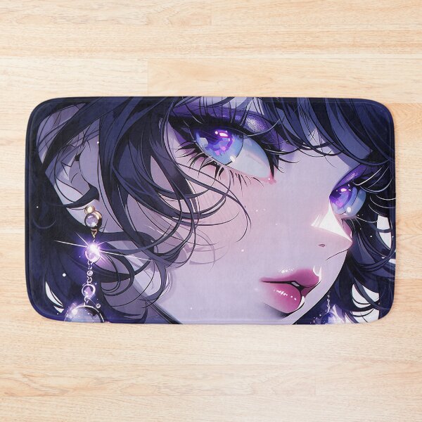 Item preview, Mysterious Sapphire Noir Anime Girl designed and sold by bubblegoth.