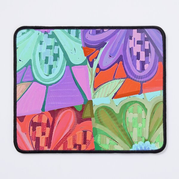 Item preview, Floral split bright pastels designed and sold by bekki smith.