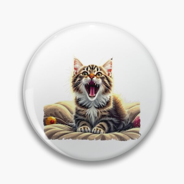 Item preview, Yawning cat designed and sold by Kenji11.