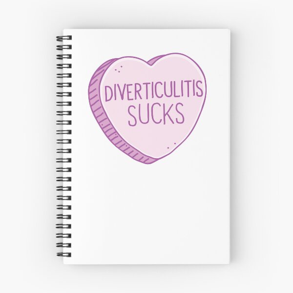 Item preview, Diverticulitis sucks! in pink candy heart designed and sold by jazzydevil.