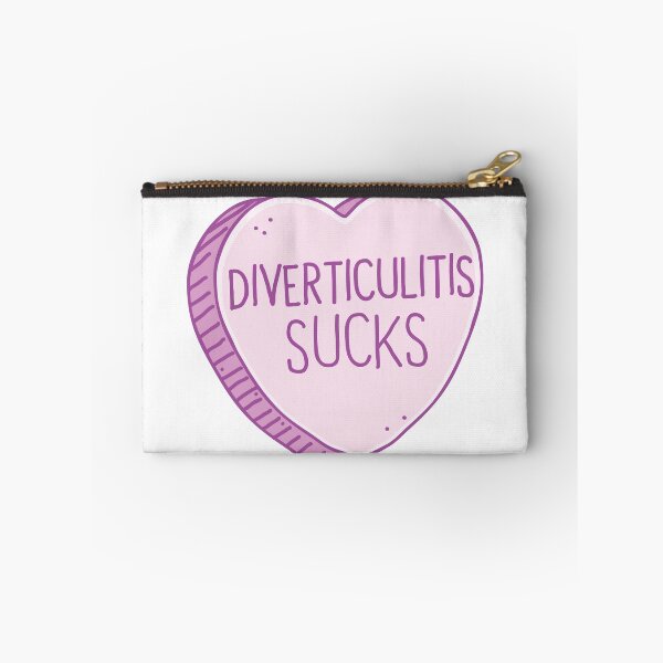 Item preview, Diverticulitis sucks! in pink candy heart designed and sold by jazzydevil.
