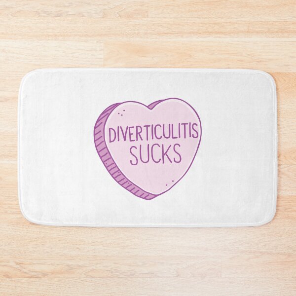 Item preview, Diverticulitis sucks! in pink candy heart designed and sold by jazzydevil.