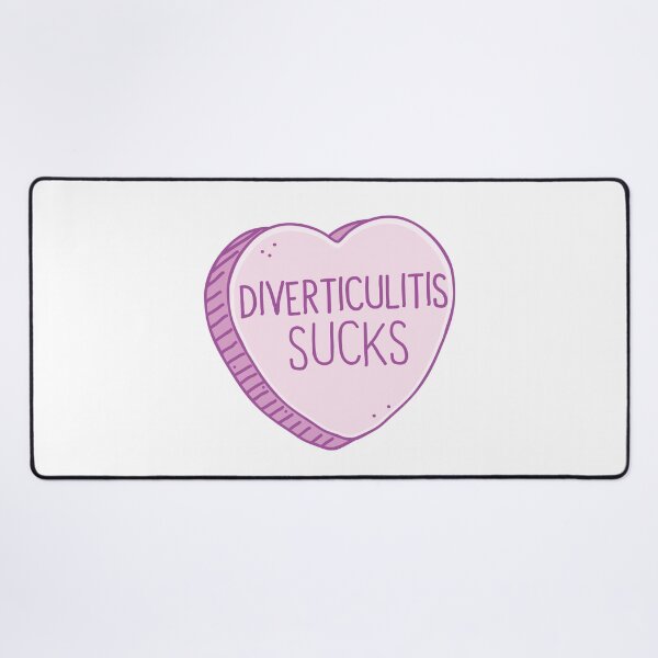 Item preview, Diverticulitis sucks! in pink candy heart designed and sold by jazzydevil.