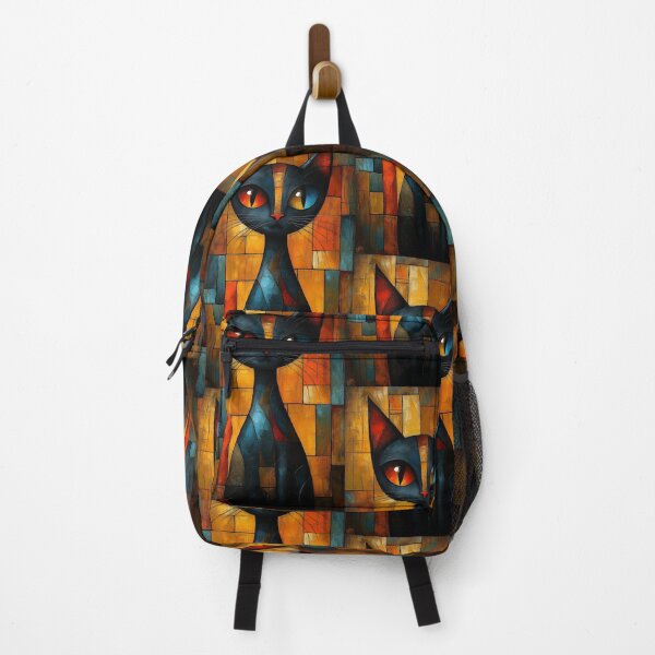 Item preview, Black Cat Cubist Abstract Art designed and sold by sheprint.