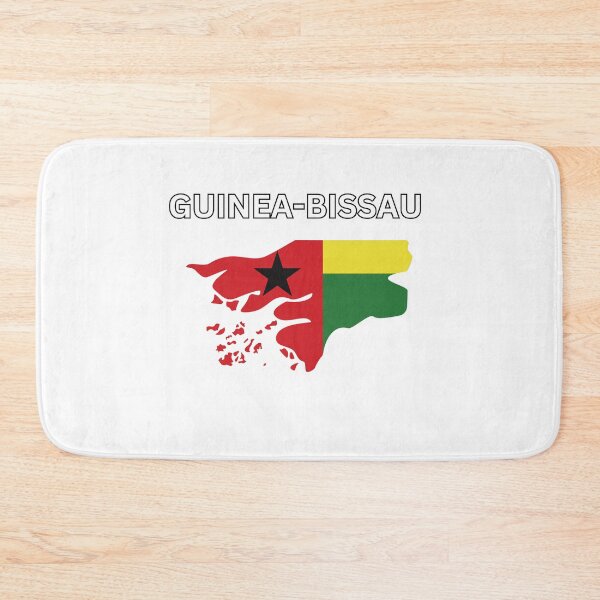 Item preview, Guinea-Bissau Flag Map Design designed and sold by atomstartup.
