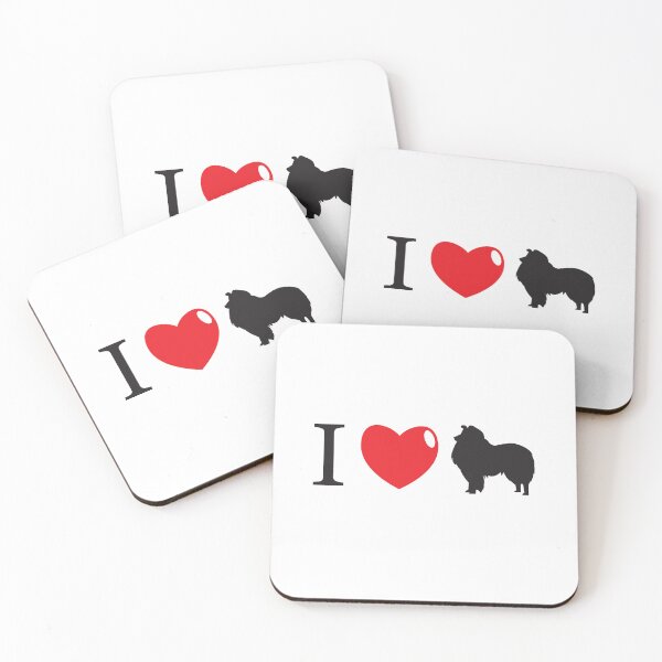 Item preview, i heart love collie dogs designed and sold by jazzydevil.