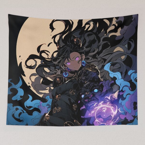Item preview, Dark Moon Sorceress Anime Girl designed and sold by bubblegoth.