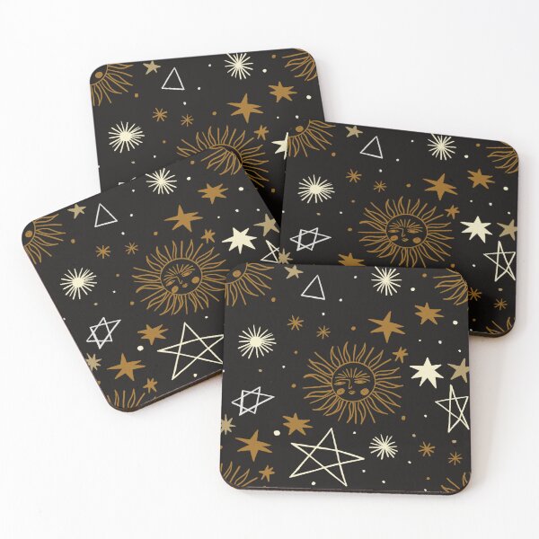 Item preview, Retro 90s Celestial Moon and Star Pattern by Illustrator Jemma Jamie SKidmore  designed and sold by Jemma Jamie Skidmore.