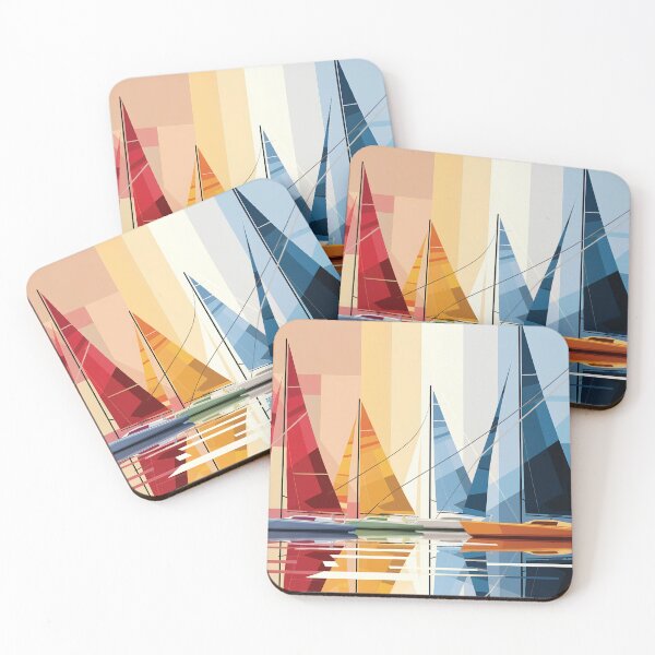 Item preview, Abstract Sailboats designed and sold by Random Designs.