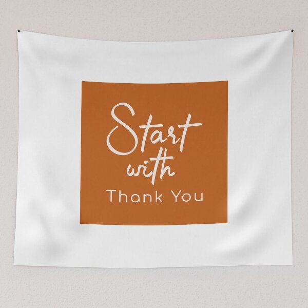 Item preview, Start With Thank You designed and sold by Upspire (Uplifting + Inspiring) Designs.