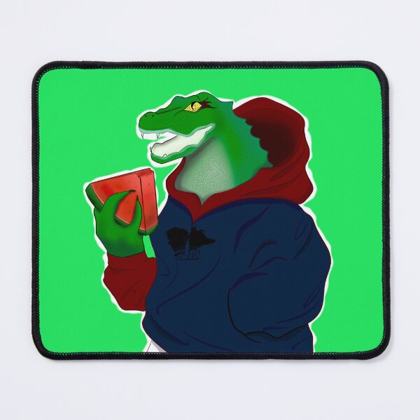 Item preview, Watermelon lover Crocodile with hoodie designed and sold by Bella-Illust.