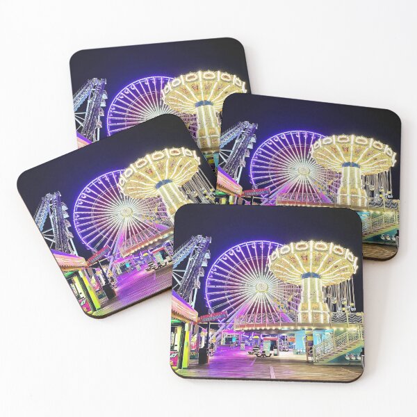 Item preview, Wildwood Nj Boardwalk at night Neon Lights designed and sold by ChattyKathieGifts.
