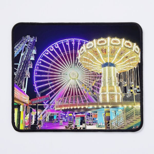 Item preview, Wildwood Nj Boardwalk at night Neon Lights designed and sold by ChattyKathieGifts.