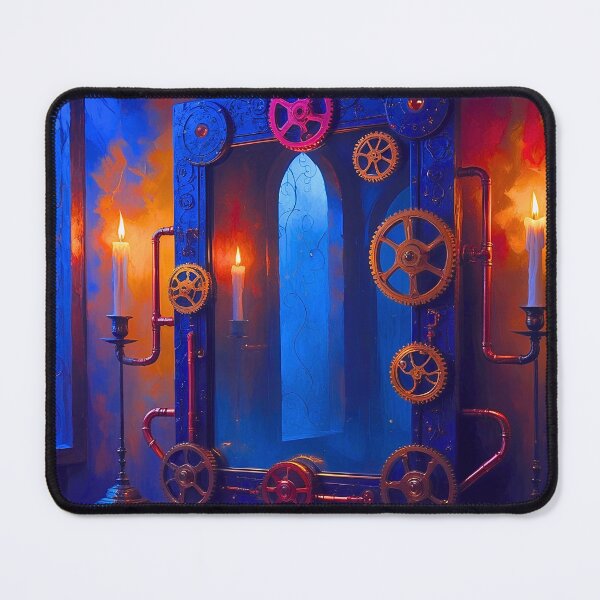Item preview, Mirror with hidden interfaces retrofuturistic steampunk designed and sold by VidyoeDesigns67.