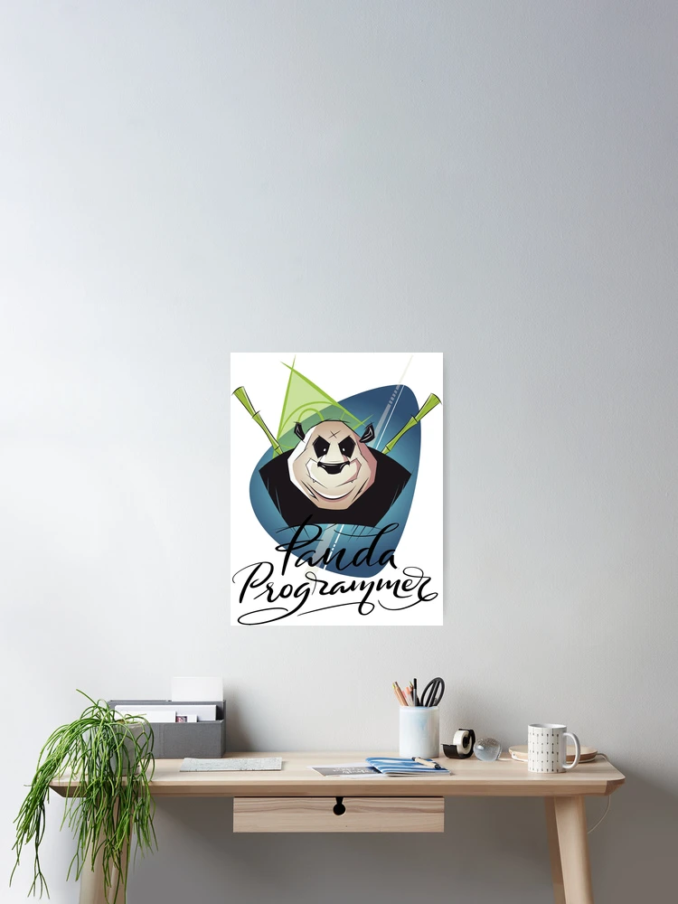 Thumbnail 2 of 3, Poster, Panda Programmer Python Programming Language designed and sold by ProjectX23.