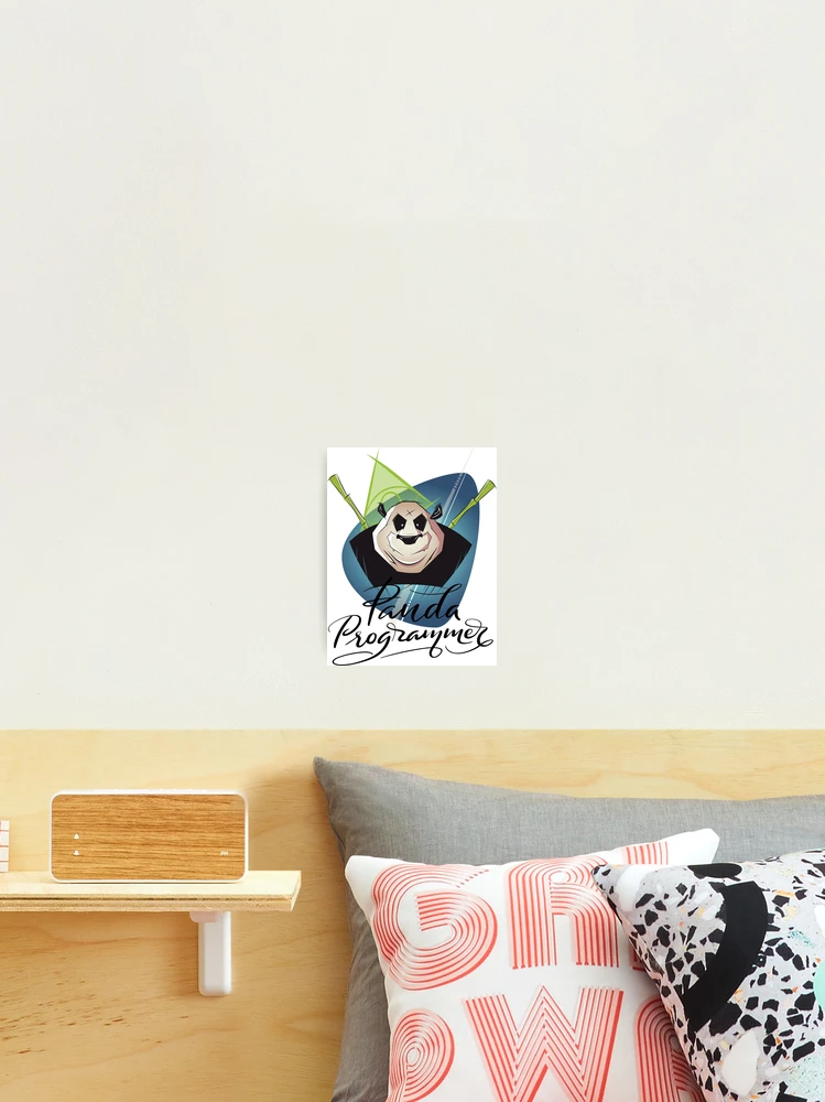 Thumbnail 2 of 3, Photographic Print, Panda Programmer Python Programming Language designed and sold by ProjectX23.