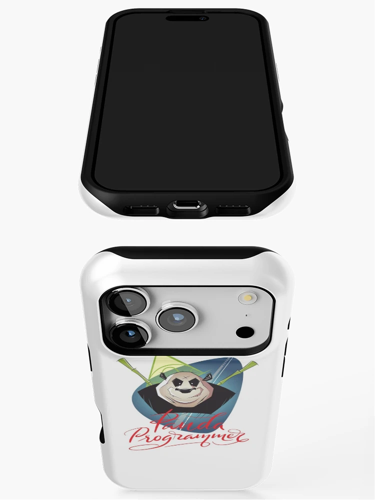 Thumbnail 3 of 4, iPhone Case, Panda Programmer Python Programming Language designed and sold by ProjectX23.