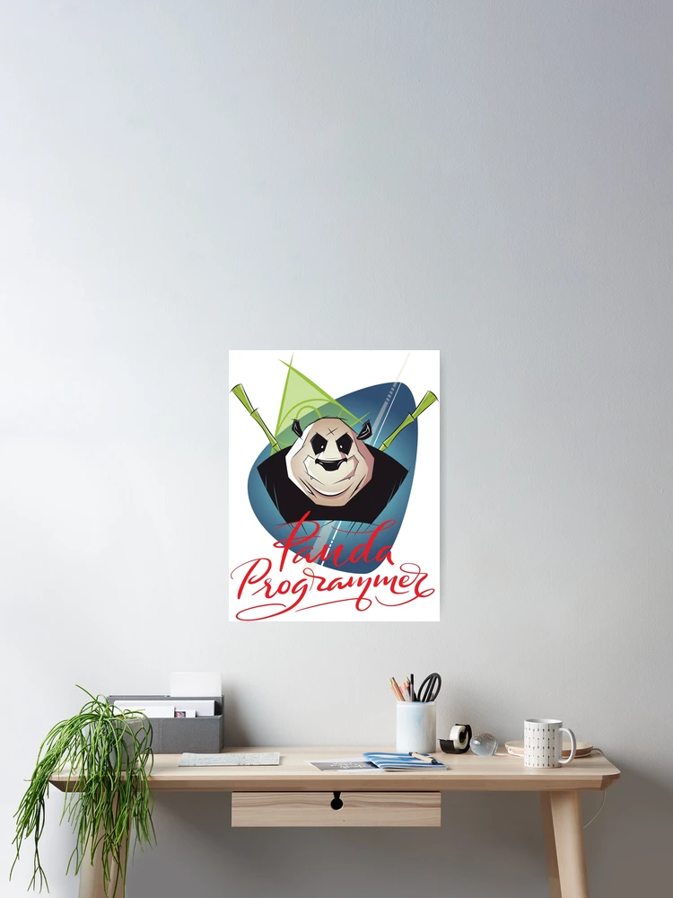 Thumbnail 2 of 3, Poster, Panda Programmer Python Programming Language designed and sold by ProjectX23.