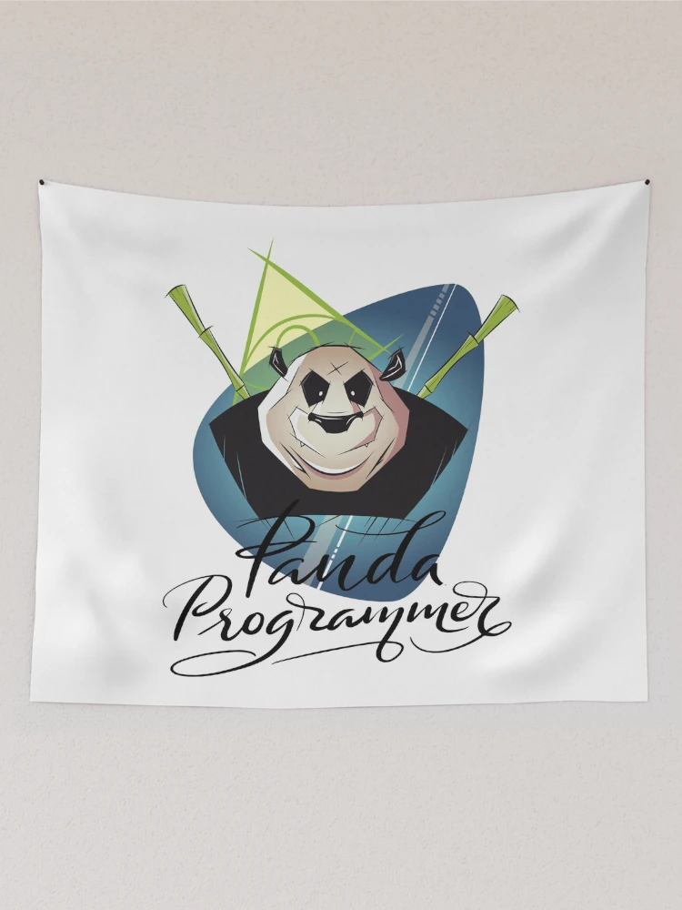 Thumbnail 2 of 3, Tapestry, Panda Programmer Python Programming Language designed and sold by ProjectX23.