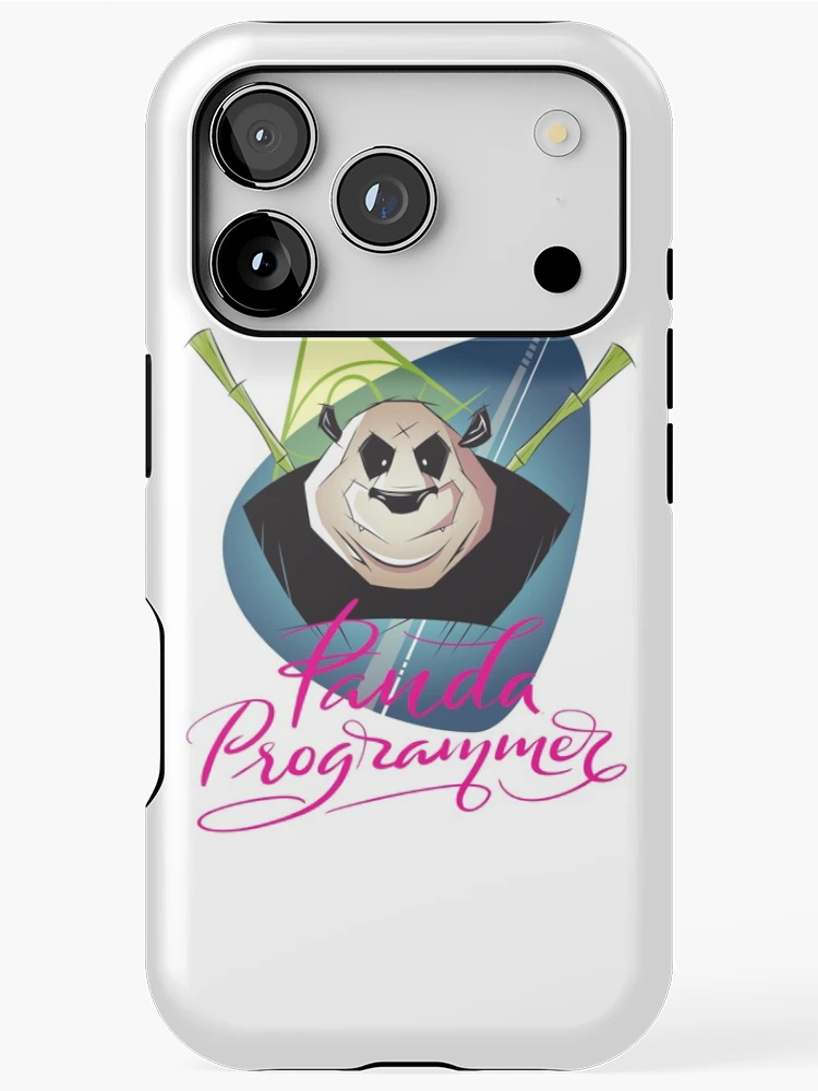 Thumbnail 1 of 4, iPhone Case, Panda Programmer Python Programming Language designed and sold by ProjectX23.