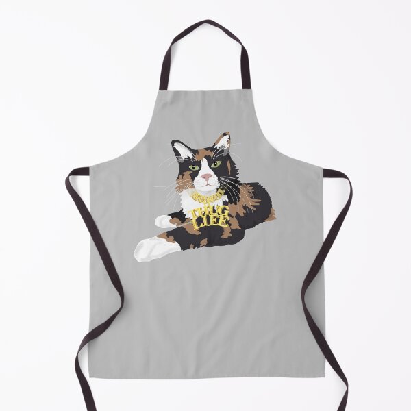 Item preview, Calico Cat in "Thug Life" Chain - Grey designed and sold by stubiedoodles.