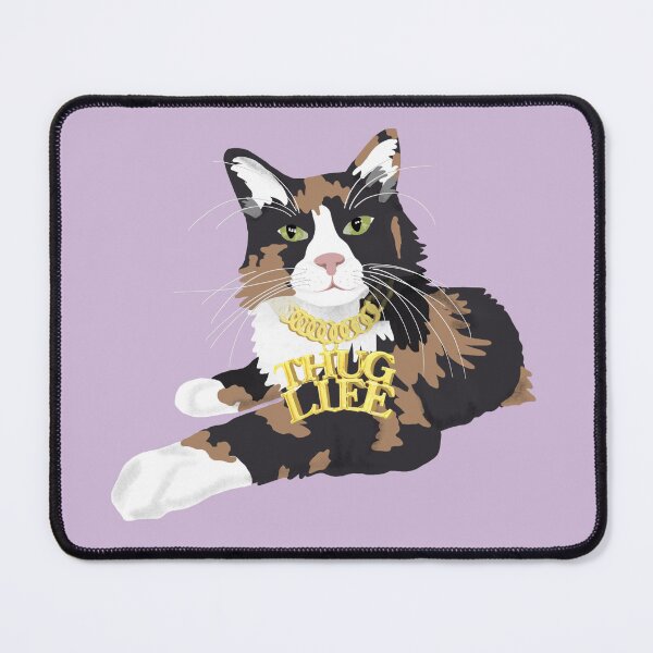 Item preview, Calico Cat in "Thug Life" Chain - Purple designed and sold by stubiedoodles.