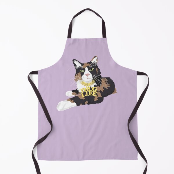 Item preview, Calico Cat in "Thug Life" Chain - Purple designed and sold by stubiedoodles.