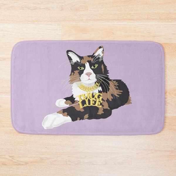 Item preview, Calico Cat in "Thug Life" Chain - Purple designed and sold by stubiedoodles.