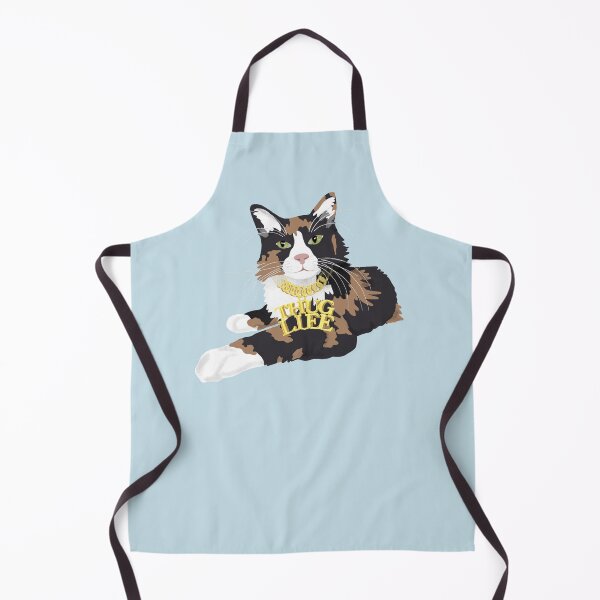 Item preview, Calico Cat in "Thug Life" Chain - Blue designed and sold by stubiedoodles.