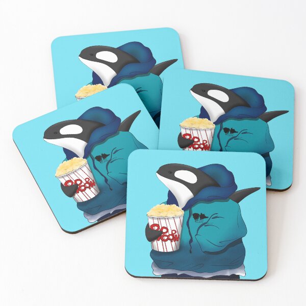 Item preview, Popcorn lover Killer Whale with hoodie designed and sold by Bella-Illust.