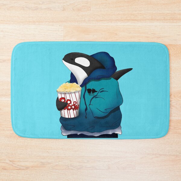 Item preview, Popcorn lover Killer Whale with hoodie designed and sold by Bella-Illust.