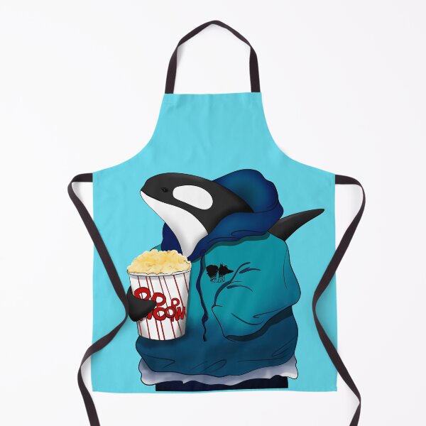 Item preview, Popcorn lover Killer Whale with hoodie designed and sold by Bella-Illust.