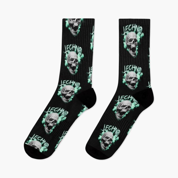 Item preview, TECHNO  - Skull Fog (White/Mint)  designed and sold by Discothreadz.