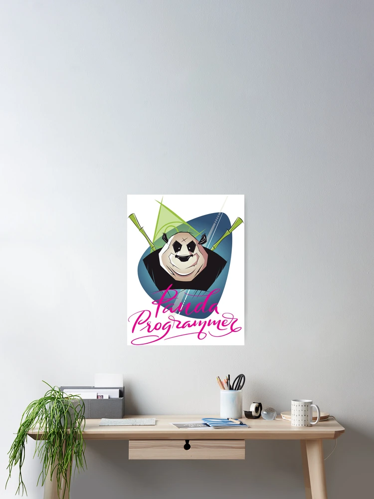 Thumbnail 2 of 3, Poster, Panda Programmer Python Programming Language designed and sold by ProjectX23.
