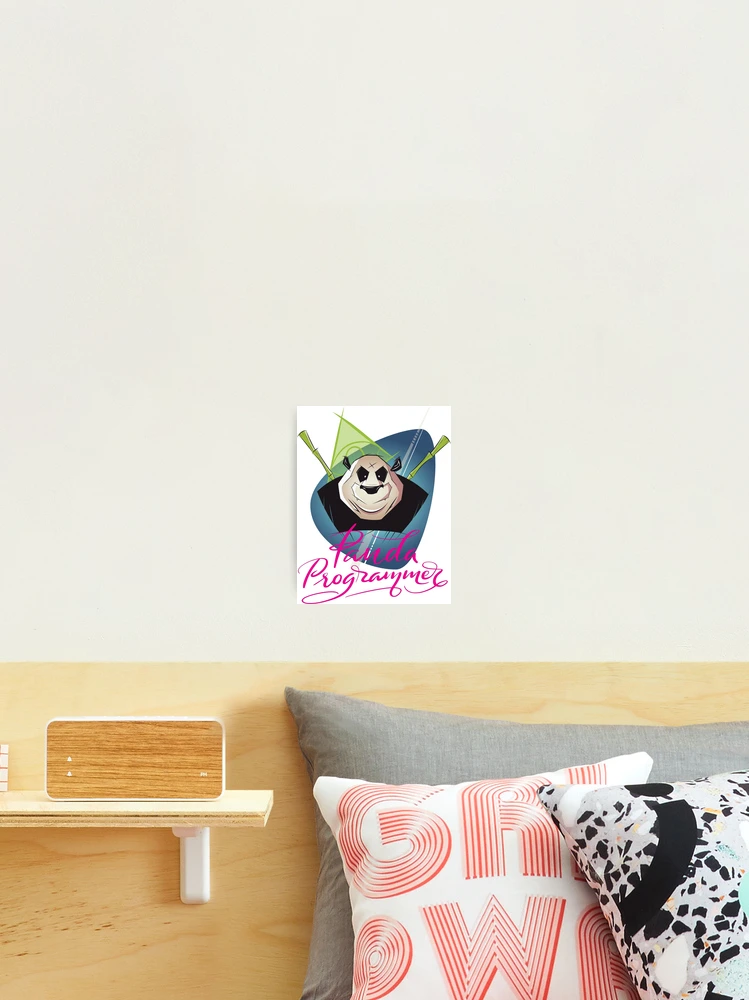 Thumbnail 2 of 3, Photographic Print, Panda Programmer Python Programming Language designed and sold by ProjectX23.