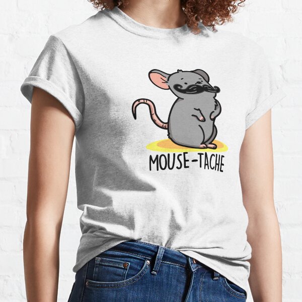  Cool Mouse Rat Mousetache Mustache Meme Pun T-Shirt : Clothing,  Shoes & Jewelry