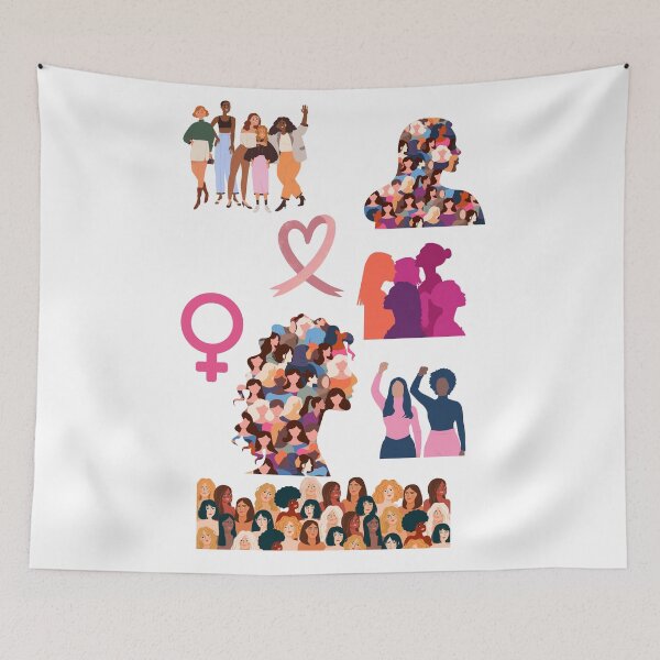 Aperçu de l'œuvre Collage sur l'autonomisation des femmes 8 mars créée et vendue par World-Shop25.