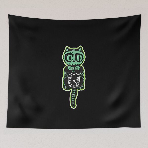 Item preview, clock cat skeleton designed and sold by Blck-Acid-Devil.