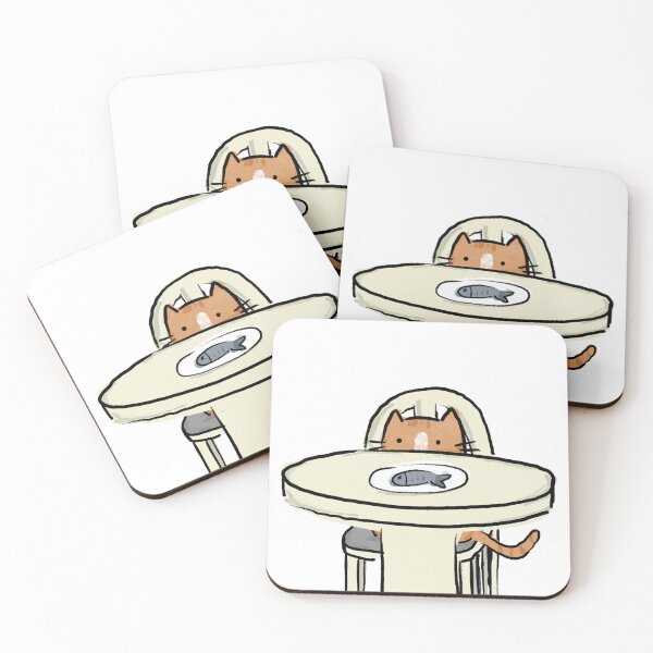 Item preview, An Orange Cat Behind the Table designed and sold by veroyuumi.