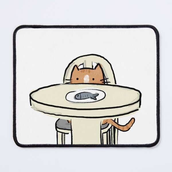Item preview, An Orange Cat Behind the Table designed and sold by veroyuumi.
