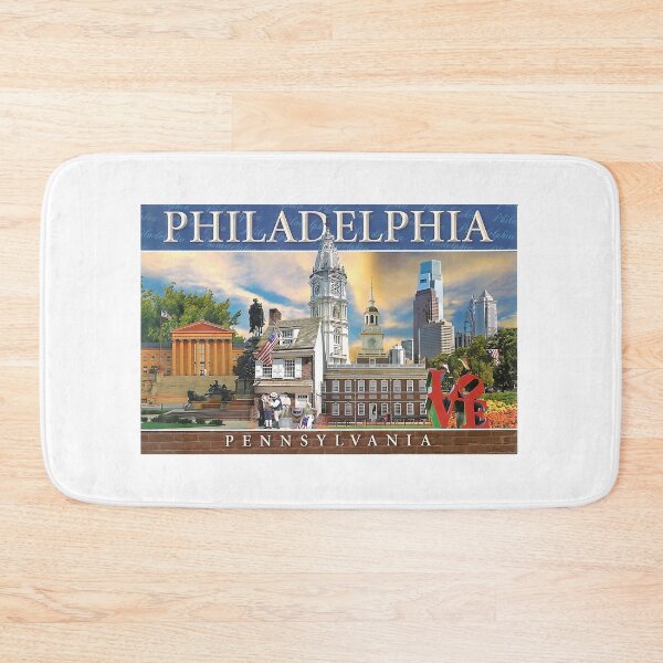 Item preview, Philadelphia PA Landmarks Postcard designed and sold by ChattyKathieGifts.