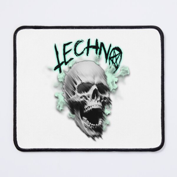 Item preview, TECHNO  - Skull Fog (Black/Mint)  designed and sold by Discothreadz.