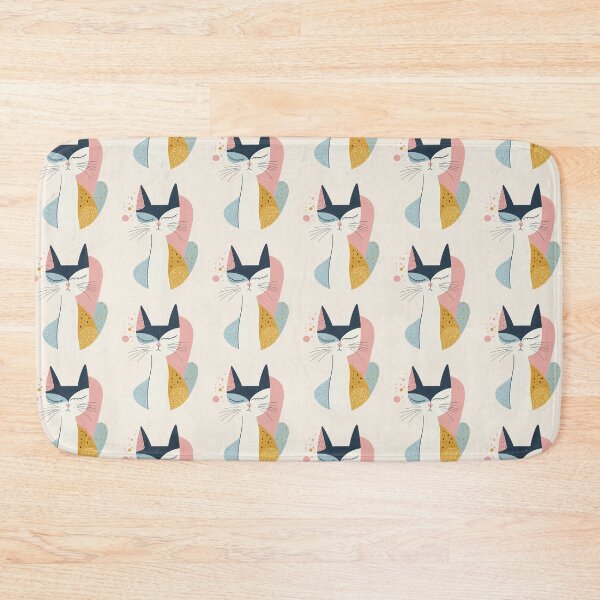 Item preview, Cute Abstract Cat Pink designed and sold by sheprint.