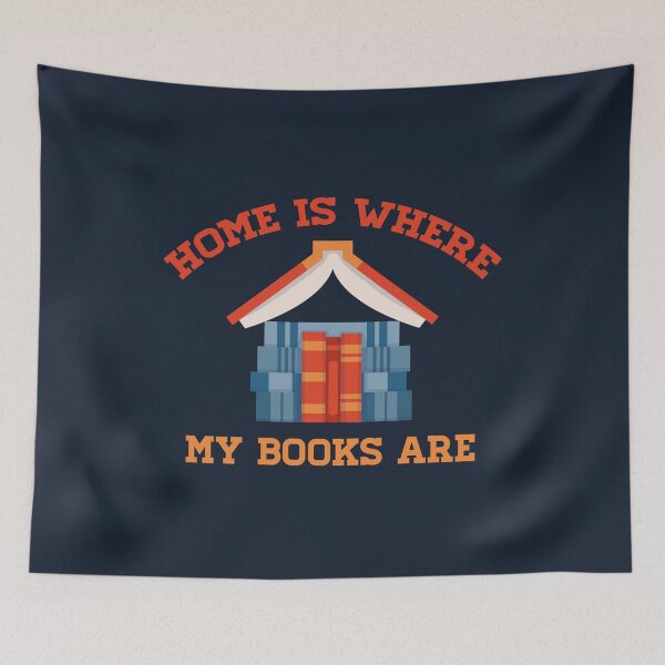 Item preview, Home is Where My Books Are designed and sold by vonplatypus.