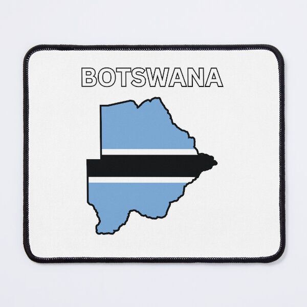 Item preview, Botswana flag map designed and sold by atomstartup.