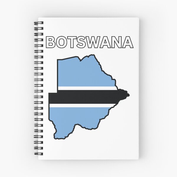 Item preview, Botswana flag map designed and sold by atomstartup.