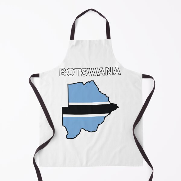 Item preview, Botswana flag map designed and sold by atomstartup.