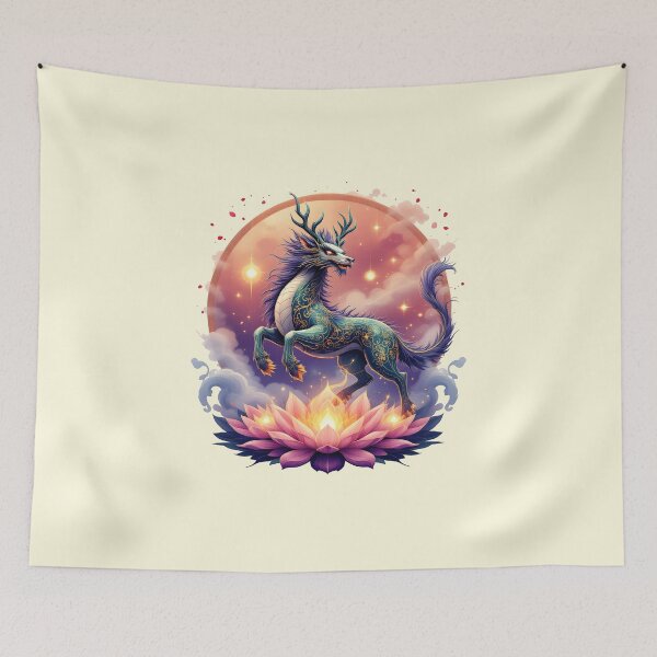 Item preview, Spirit Animal Qilin – Prosperity, Kindness & Justice designed and sold by Jollys-ArtShop.
