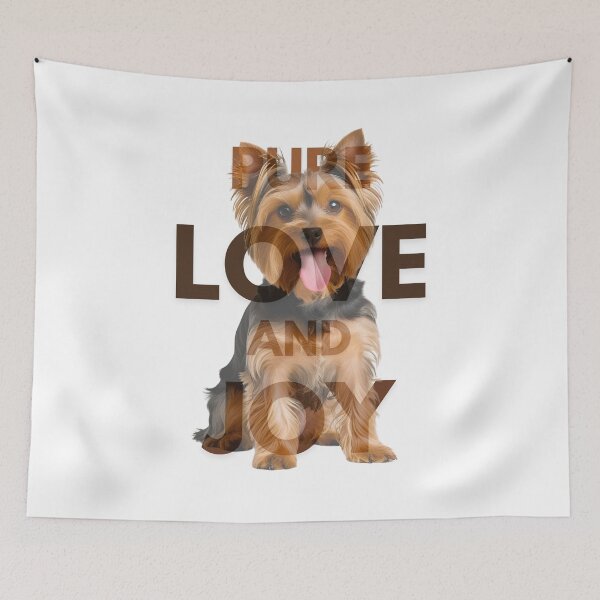 Item preview, Pure Love and Joy – Adorable Yorkshire Terrier Design for Yorkie Lovers designed and sold by Fredster1966.