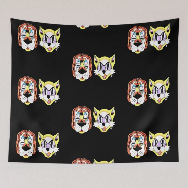 Item preview, Breakfast at Tiffany’s Cat & Dog Mask - Black Background  designed and sold by The Abysmall.